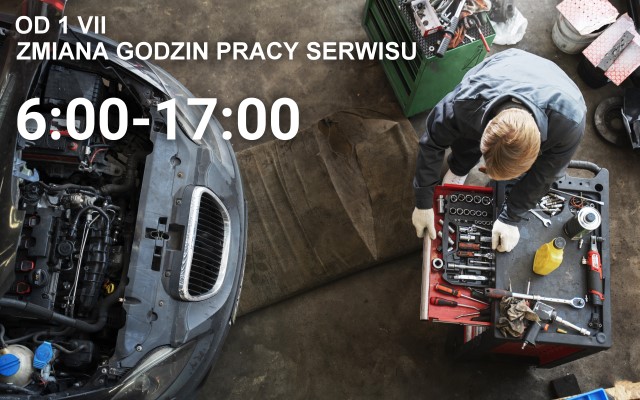 Zmiana godzin pracy serwisu